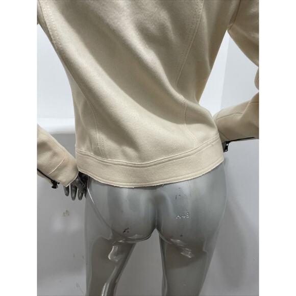 SISLEY Women Wool Blend White jacket size IT 40 - Picture 10 of 12